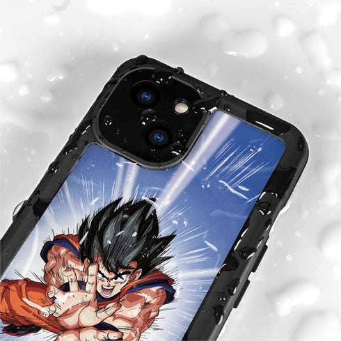Dragon Ball Z Goku Kamehameha Blast iPhone 15 Waterproof Case